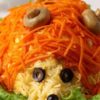 Классический русский салат с курицей и овощами «Ежик»